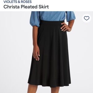 NWT Women’s black midi skirt